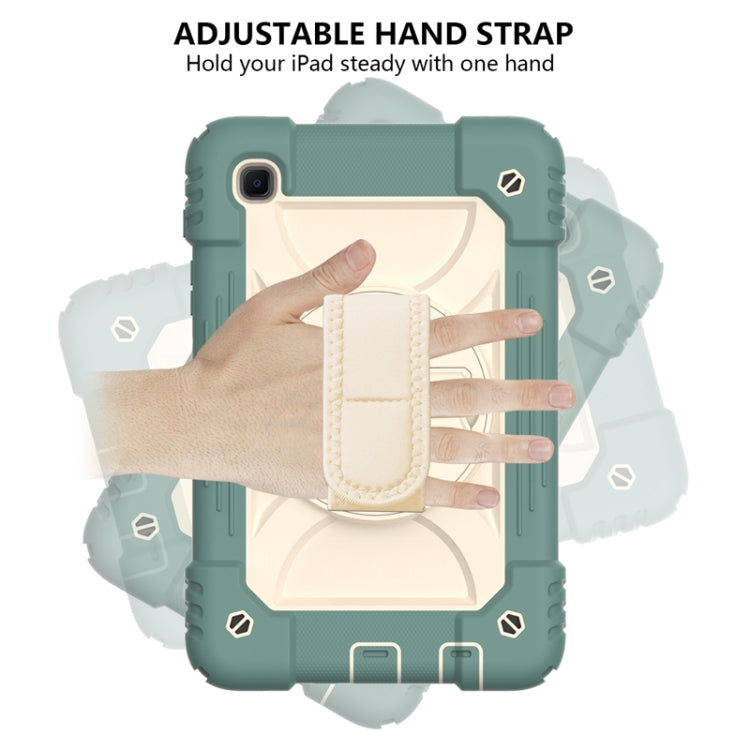 For Samsung Galaxy A7 Lite 8.7 2021 T220 / T225 Shockproof PC + Silicone Combination Case with Holder & Hand Strap & Shoulder Strap