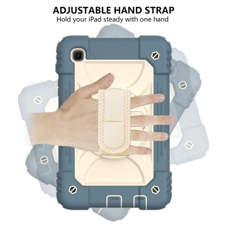 For Samsung Galaxy A7 Lite 8.7 2021 T220 / T225 Shockproof PC + Silicone Combination Case with Holder & Hand Strap & Shoulder Strap