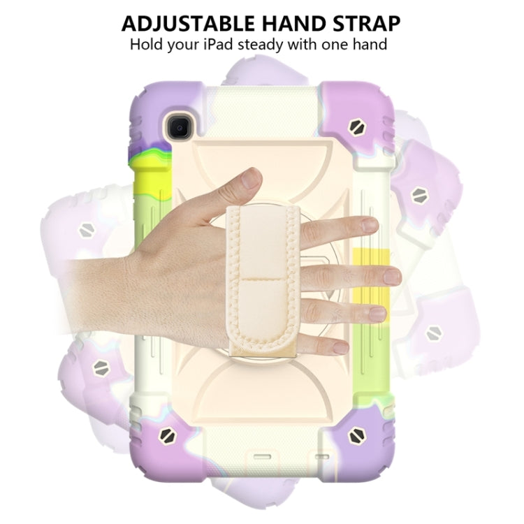 For Samsung Galaxy A7 Lite 8.7 2021 T220 / T225 Shockproof PC + Silicone Combination Case with Holder & Hand Strap & Shoulder Strap
