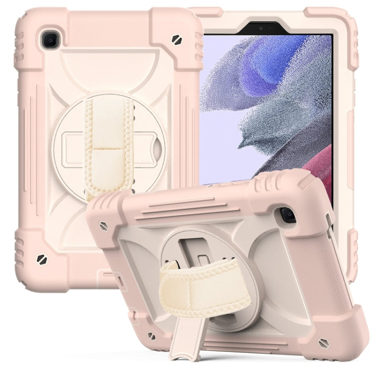 For Samsung Galaxy A7 Lite 8.7 2021 T220 / T225 Shockproof PC + Silicone Combination Case with Holder & Hand Strap & Shoulder Strap