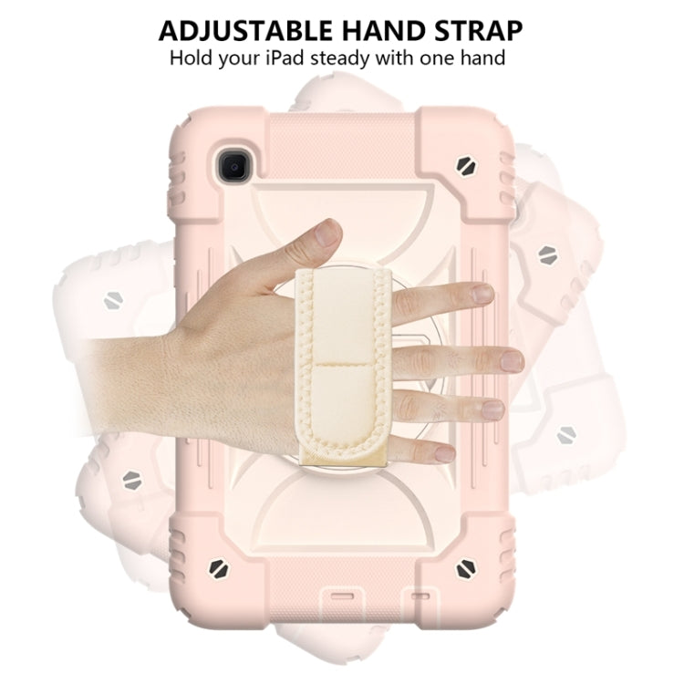 For Samsung Galaxy A7 Lite 8.7 2021 T220 / T225 Shockproof PC + Silicone Combination Case with Holder & Hand Strap & Shoulder Strap