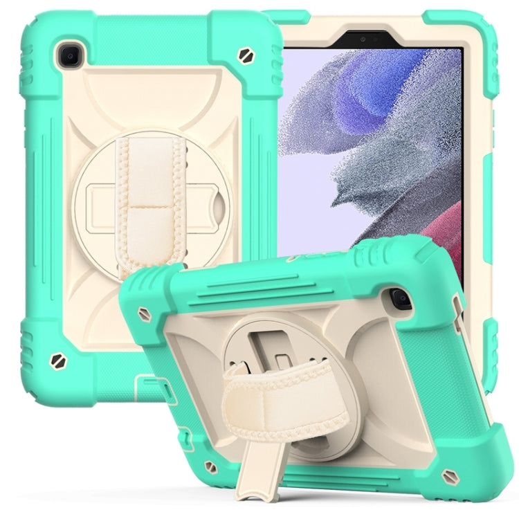 For Samsung Galaxy A7 Lite 8.7 2021 T220 / T225 Shockproof PC + Silicone Combination Case with Holder & Hand Strap & Shoulder Strap