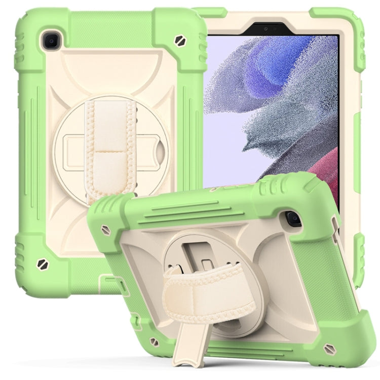 For Samsung Galaxy A7 Lite 8.7 2021 T220 / T225 Shockproof PC + Silicone Combination Case with Holder & Hand Strap & Shoulder Strap