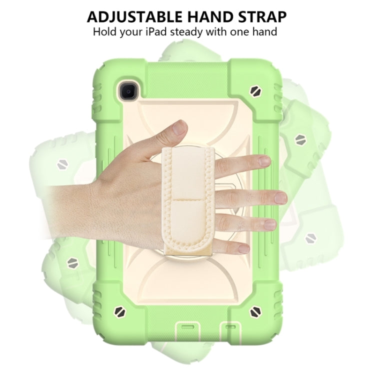 For Samsung Galaxy A7 Lite 8.7 2021 T220 / T225 Shockproof PC + Silicone Combination Case with Holder & Hand Strap & Shoulder Strap