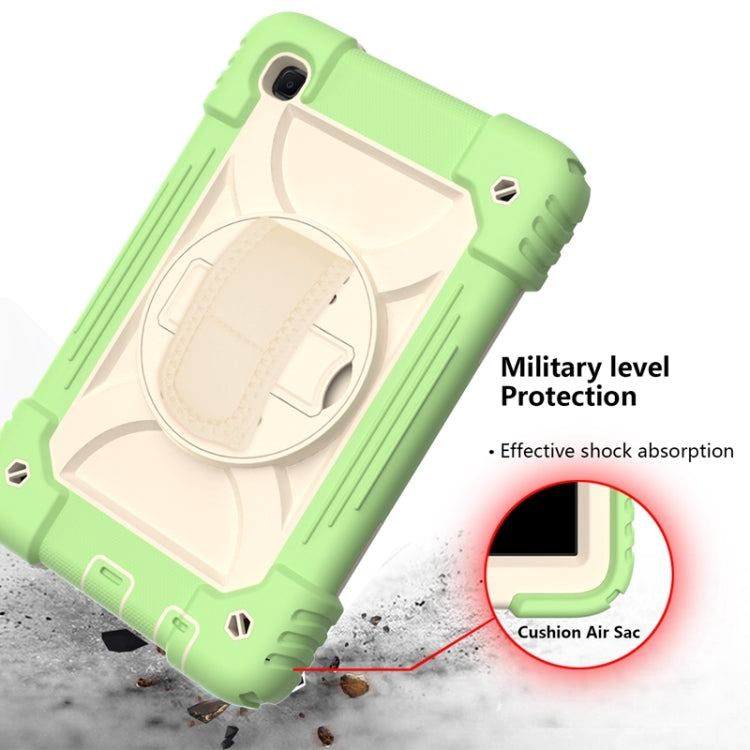 For Samsung Galaxy A7 Lite 8.7 2021 T220 / T225 Shockproof PC + Silicone Combination Case with Holder & Hand Strap & Shoulder Strap