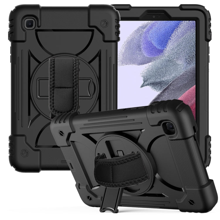 For Samsung Galaxy A7 Lite 8.7 2021 T220 / T225 Shockproof PC + Silicone Combination Case with Holder & Hand Strap & Shoulder Strap