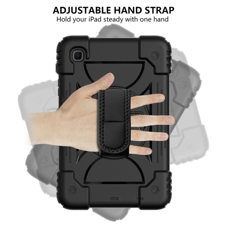 For Samsung Galaxy A7 Lite 8.7 2021 T220 / T225 Shockproof PC + Silicone Combination Case with Holder & Hand Strap & Shoulder Strap
