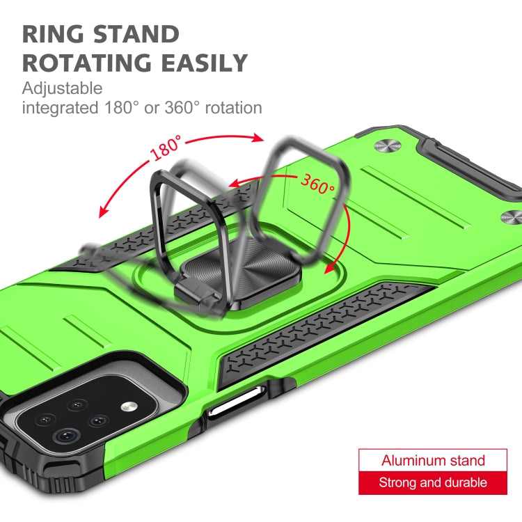 For LG K53 Magnetic Armor Shockproof TPU + PC Case with Metal Ring Holder