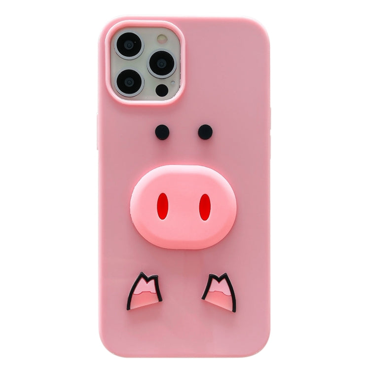 For iPhone 11 Pro Cartoon Pig Pattern Full Coverage Shockproof Protective Case ï¼ˆ