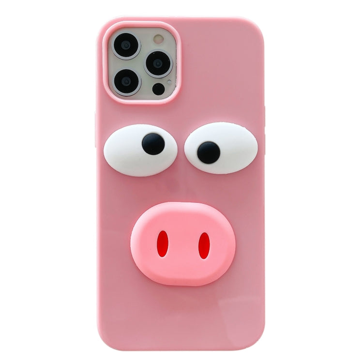 For iPhone 11 Pro Max Cartoon Pig Pattern Full Coverage Shockproof Protective Case ï¼ˆ