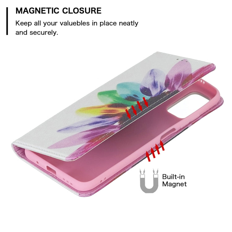 For Xiaomi Poco M3 Pro / Redmi Note 10 5G Colored Drawing Pattern Invisible Magnetic Horizontal Flip PU Leather Case with Holder & Card Slots & Wallet