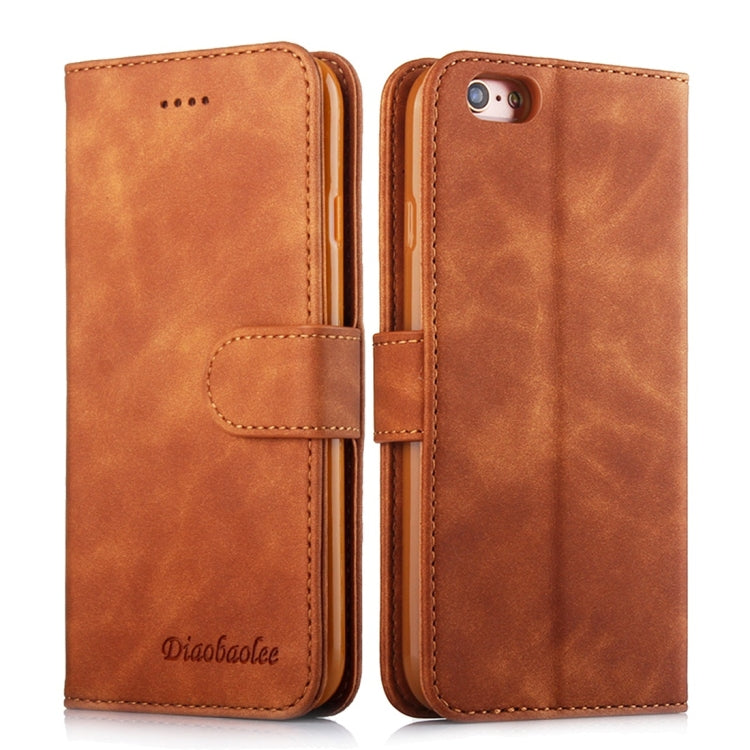For iPhone 6 / 6s Diaobaolee Pure Fresh Texture Horizontal Flip Leather Case, with Holder & Card Slot & Wallet & Photo Frame