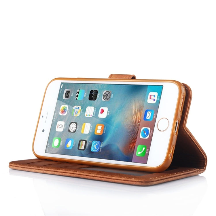 For iPhone 6 / 6s Diaobaolee Pure Fresh Texture Horizontal Flip Leather Case, with Holder & Card Slot & Wallet & Photo Frame
