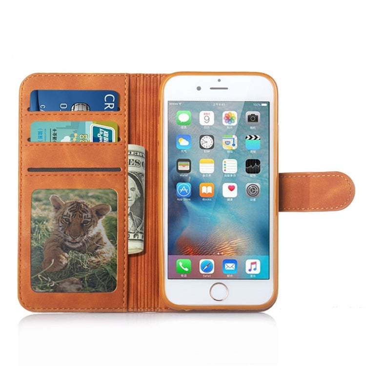For iPhone 6 / 6s Diaobaolee Pure Fresh Texture Horizontal Flip Leather Case, with Holder & Card Slot & Wallet & Photo Frame