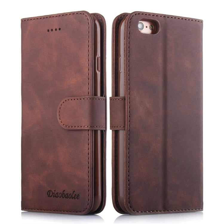 For iPhone 6 / 6s Diaobaolee Pure Fresh Texture Horizontal Flip Leather Case, with Holder & Card Slot & Wallet & Photo Frame
