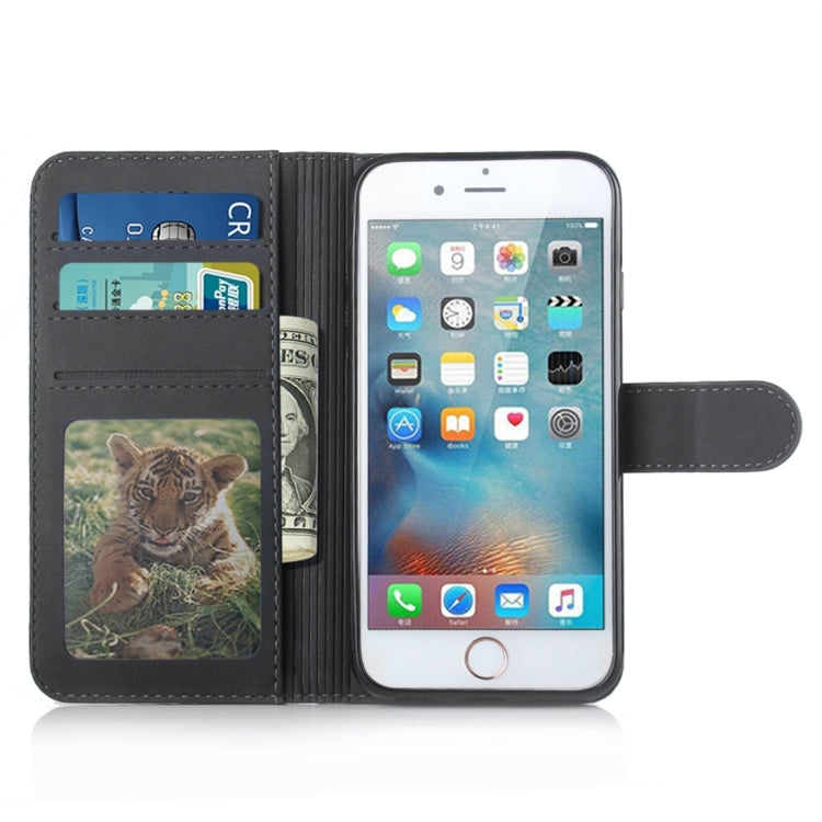For iPhone 6 / 6s Diaobaolee Pure Fresh Texture Horizontal Flip Leather Case, with Holder & Card Slot & Wallet & Photo Frame