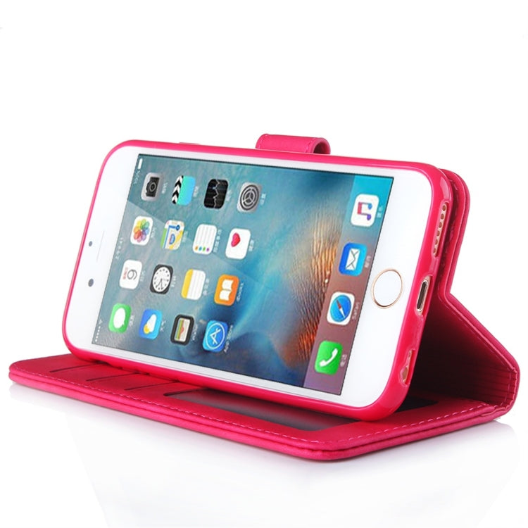 For iPhone 6 / 6s Diaobaolee Pure Fresh Texture Horizontal Flip Leather Case, with Holder & Card Slot & Wallet & Photo Frame