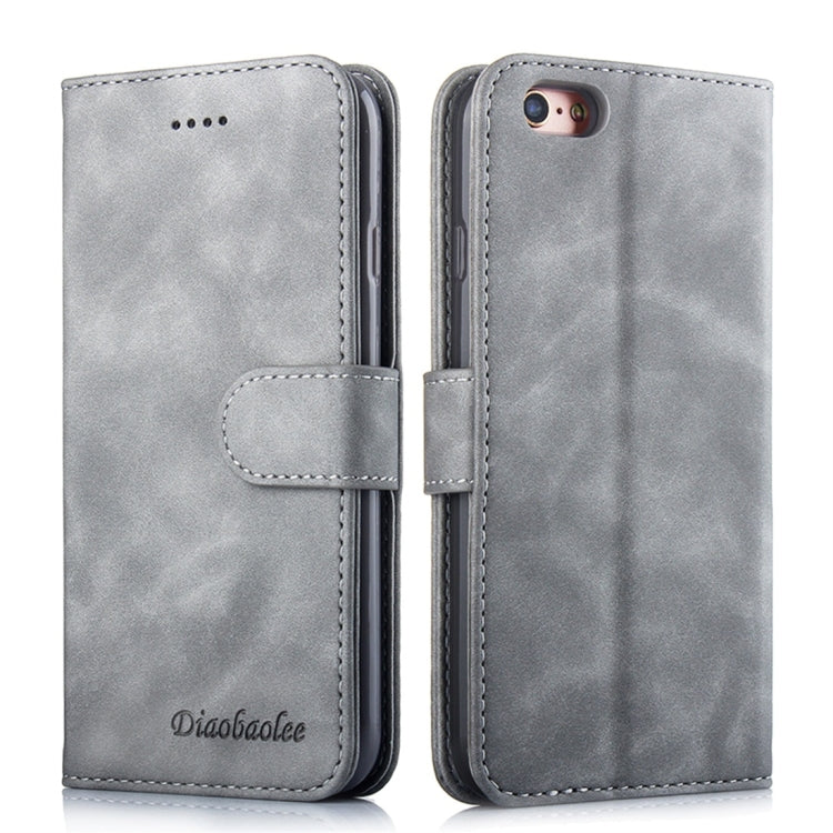 For iPhone 6 / 6s Diaobaolee Pure Fresh Texture Horizontal Flip Leather Case, with Holder & Card Slot & Wallet & Photo Frame