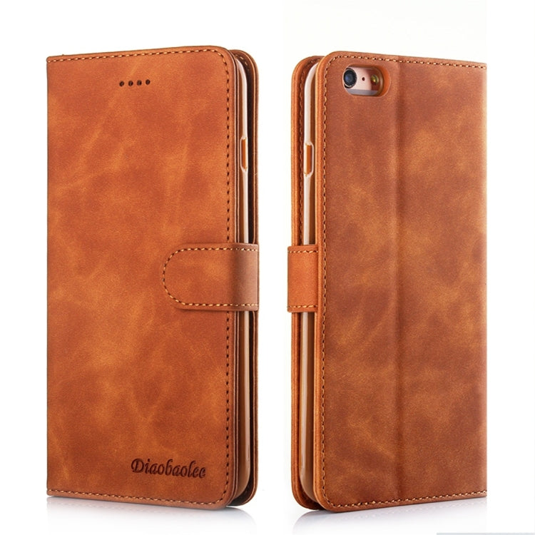 For iPhone 6 Plus / 6s Plus Diaobaolee Pure Fresh Texture Horizontal Flip Leather Case, with Holder & Card Slot & Wallet & Photo Frame