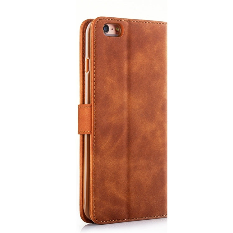 For iPhone 6 Plus / 6s Plus Diaobaolee Pure Fresh Texture Horizontal Flip Leather Case, with Holder & Card Slot & Wallet & Photo Frame