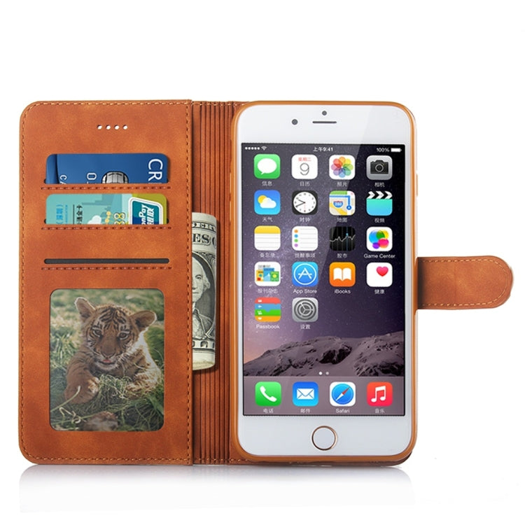 For iPhone 6 Plus / 6s Plus Diaobaolee Pure Fresh Texture Horizontal Flip Leather Case, with Holder & Card Slot & Wallet & Photo Frame