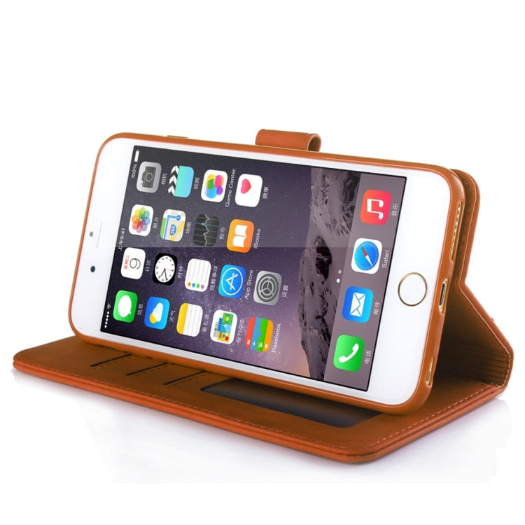 For iPhone 6 Plus / 6s Plus Diaobaolee Pure Fresh Texture Horizontal Flip Leather Case, with Holder & Card Slot & Wallet & Photo Frame