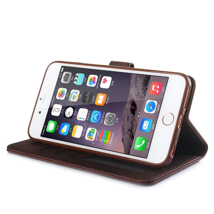 For iPhone 6 Plus / 6s Plus Diaobaolee Pure Fresh Texture Horizontal Flip Leather Case, with Holder & Card Slot & Wallet & Photo Frame