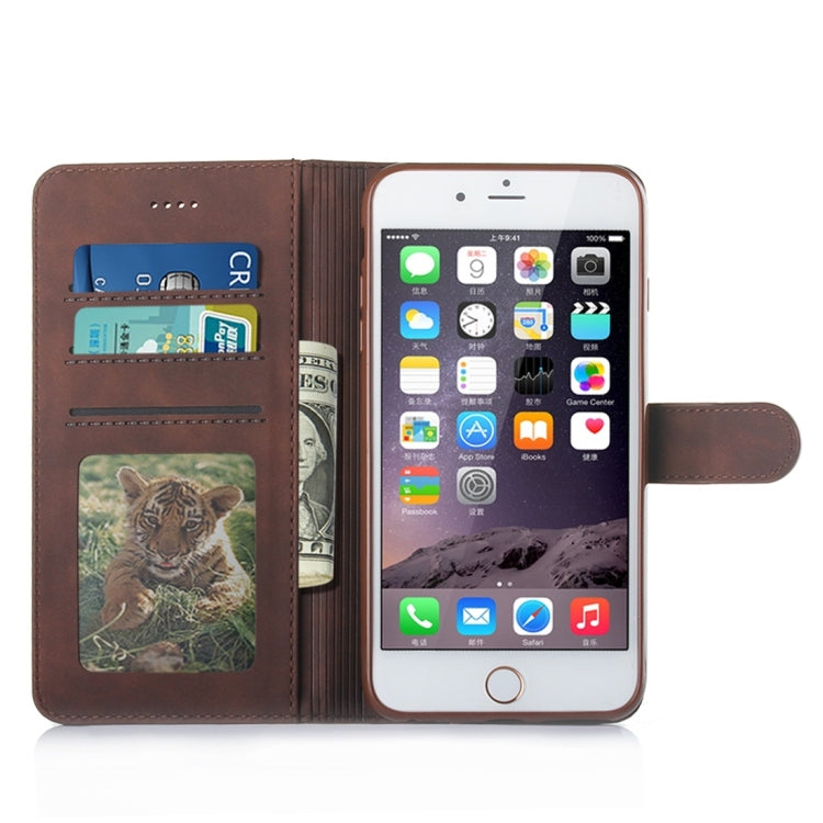 For iPhone 6 Plus / 6s Plus Diaobaolee Pure Fresh Texture Horizontal Flip Leather Case, with Holder & Card Slot & Wallet & Photo Frame