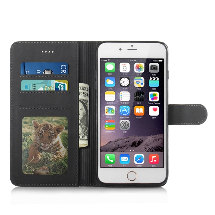 For iPhone 6 Plus / 6s Plus Diaobaolee Pure Fresh Texture Horizontal Flip Leather Case, with Holder & Card Slot & Wallet & Photo Frame
