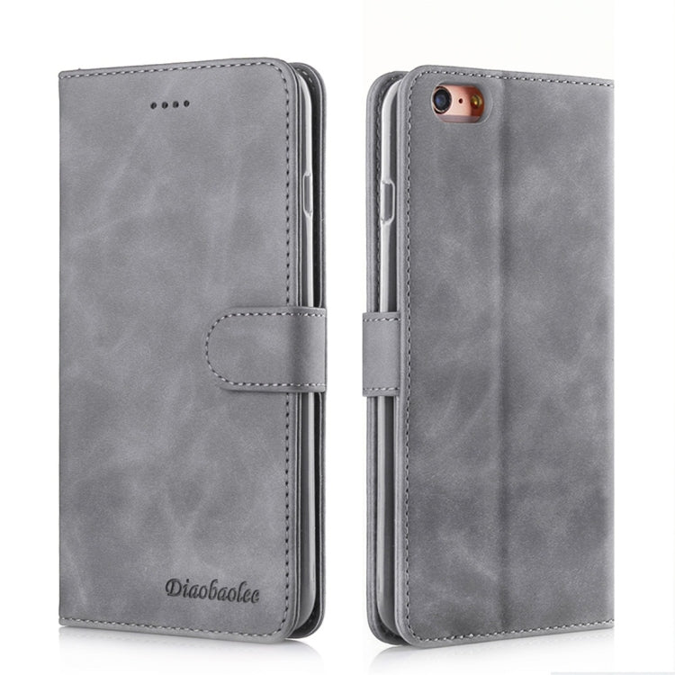 For iPhone 6 Plus / 6s Plus Diaobaolee Pure Fresh Texture Horizontal Flip Leather Case, with Holder & Card Slot & Wallet & Photo Frame