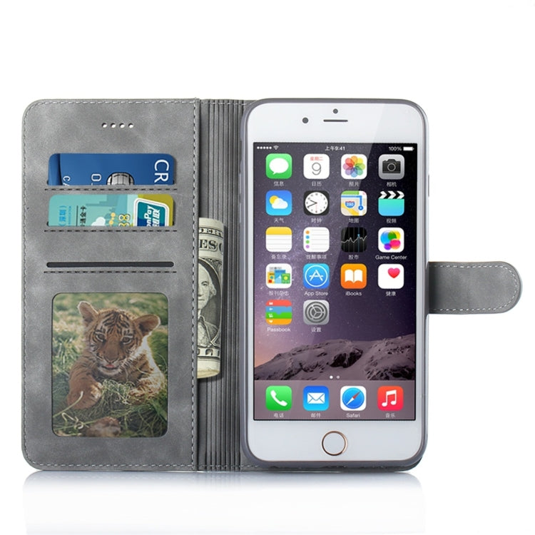 For iPhone 6 Plus / 6s Plus Diaobaolee Pure Fresh Texture Horizontal Flip Leather Case, with Holder & Card Slot & Wallet & Photo Frame