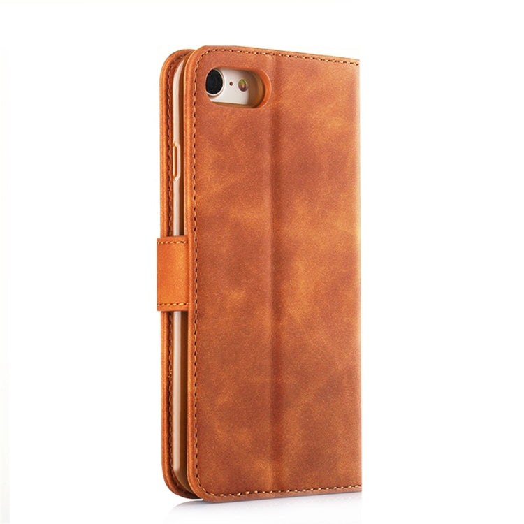 For iPhone 7 / 8 Diaobaolee Pure Fresh Texture Horizontal Flip Leather Case, with Holder & Card Slot & Wallet & Photo Frame