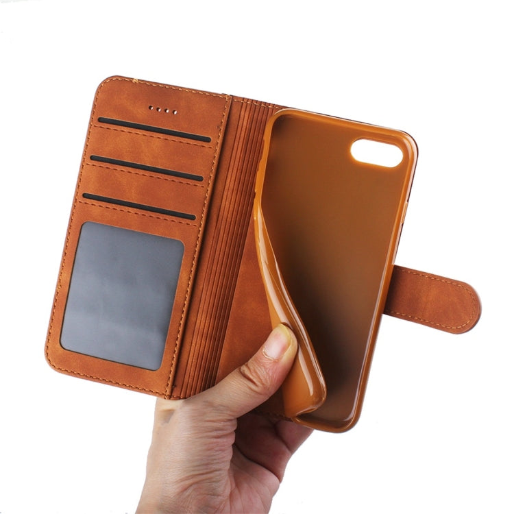 For iPhone 7 / 8 Diaobaolee Pure Fresh Texture Horizontal Flip Leather Case, with Holder & Card Slot & Wallet & Photo Frame