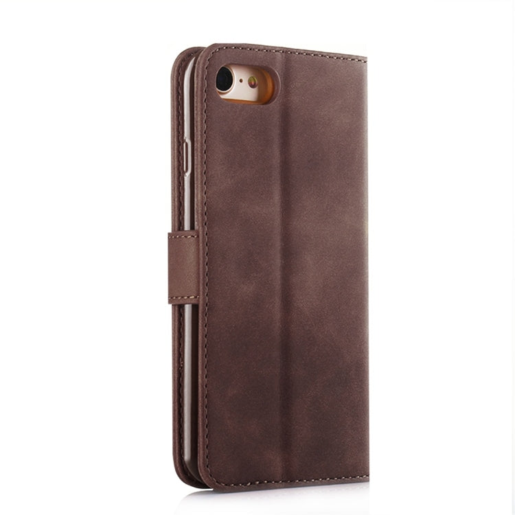 For iPhone 7 / 8 Diaobaolee Pure Fresh Texture Horizontal Flip Leather Case, with Holder & Card Slot & Wallet & Photo Frame