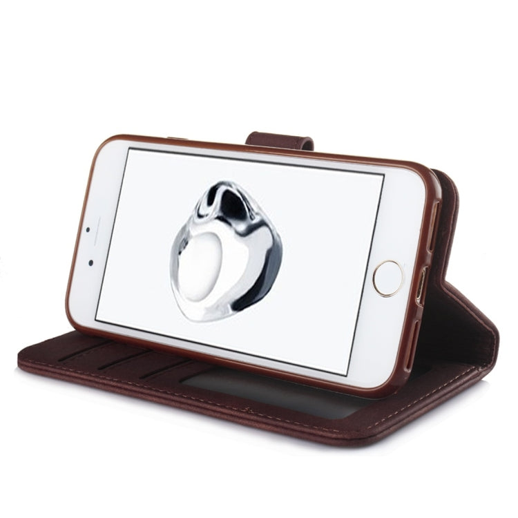For iPhone 7 / 8 Diaobaolee Pure Fresh Texture Horizontal Flip Leather Case, with Holder & Card Slot & Wallet & Photo Frame