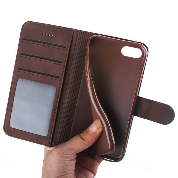 For iPhone 7 / 8 Diaobaolee Pure Fresh Texture Horizontal Flip Leather Case, with Holder & Card Slot & Wallet & Photo Frame