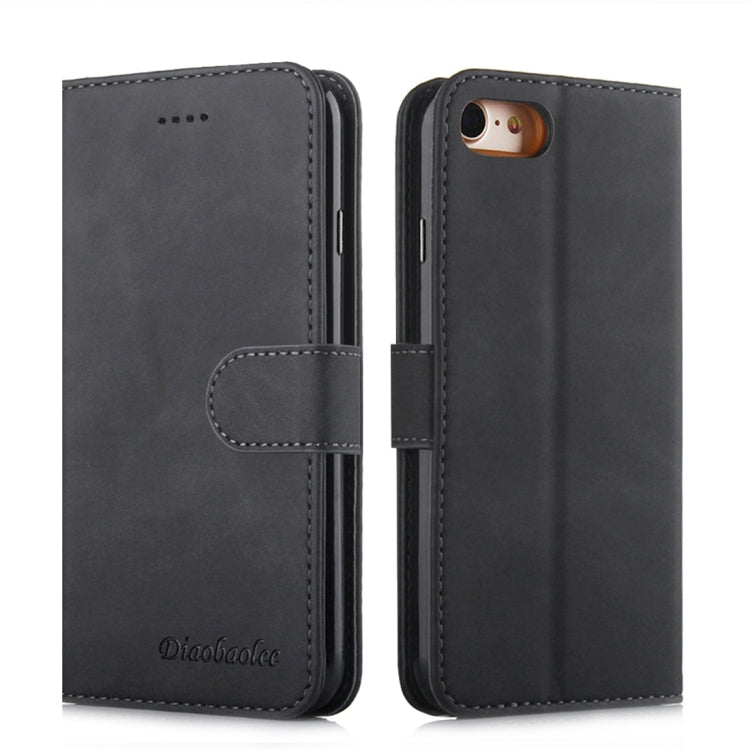 For iPhone 7 / 8 Diaobaolee Pure Fresh Texture Horizontal Flip Leather Case, with Holder & Card Slot & Wallet & Photo Frame