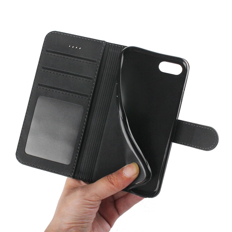 For iPhone 7 / 8 Diaobaolee Pure Fresh Texture Horizontal Flip Leather Case, with Holder & Card Slot & Wallet & Photo Frame