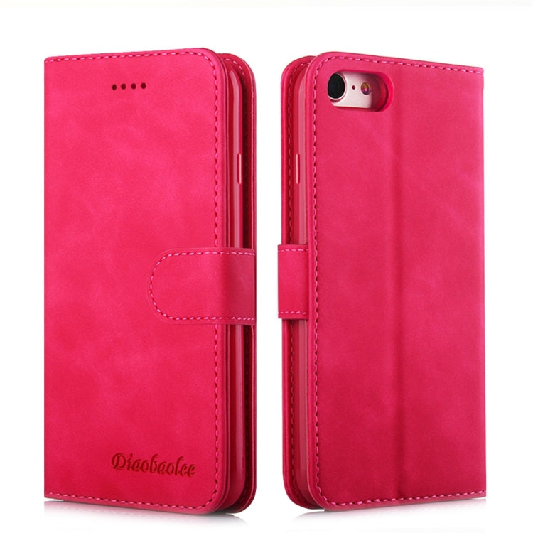 For iPhone 7 / 8 Diaobaolee Pure Fresh Texture Horizontal Flip Leather Case, with Holder & Card Slot & Wallet & Photo Frame