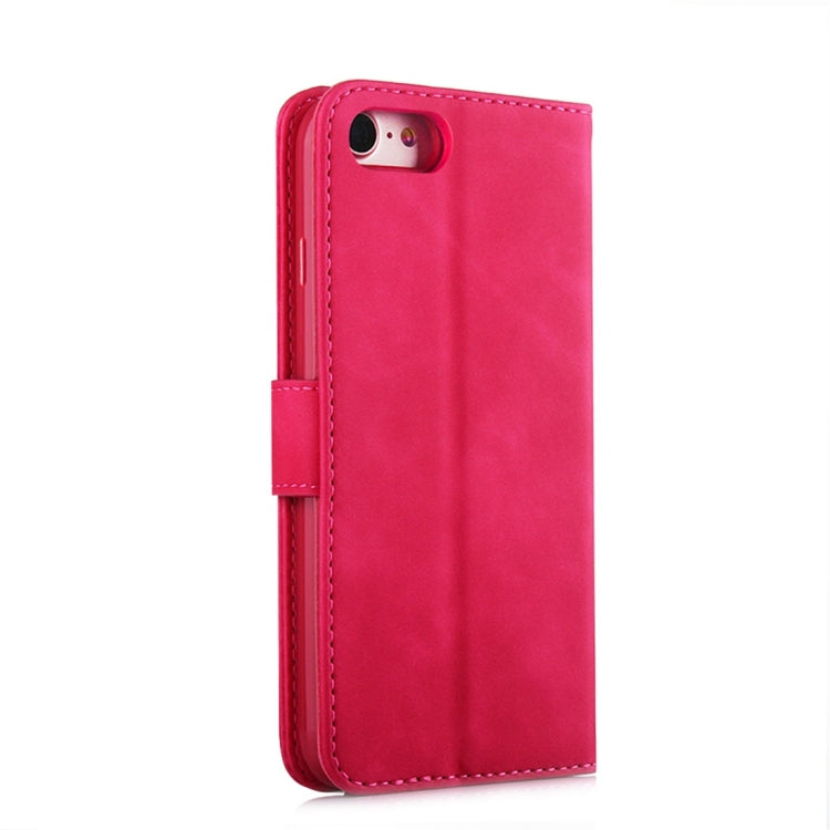 For iPhone 7 / 8 Diaobaolee Pure Fresh Texture Horizontal Flip Leather Case, with Holder & Card Slot & Wallet & Photo Frame