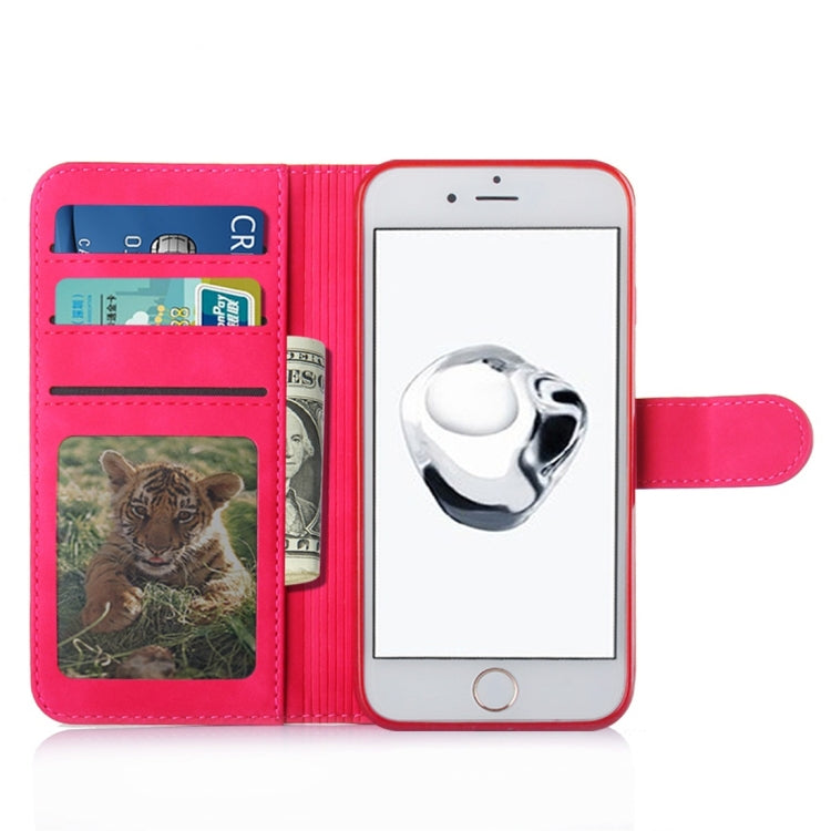 For iPhone 7 / 8 Diaobaolee Pure Fresh Texture Horizontal Flip Leather Case, with Holder & Card Slot & Wallet & Photo Frame