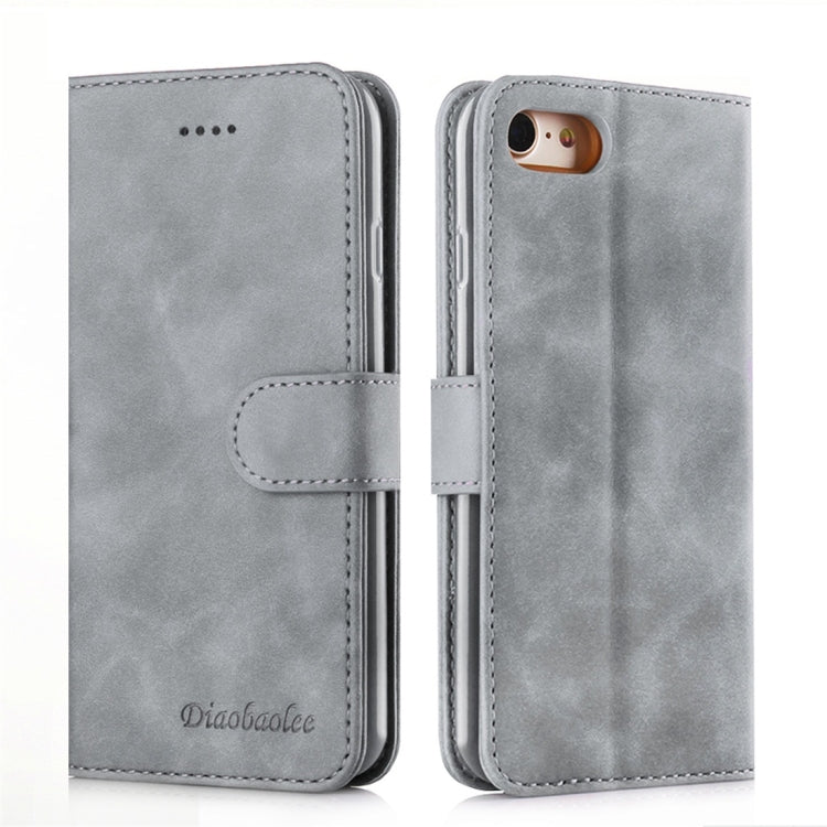 For iPhone 7 / 8 Diaobaolee Pure Fresh Texture Horizontal Flip Leather Case, with Holder & Card Slot & Wallet & Photo Frame