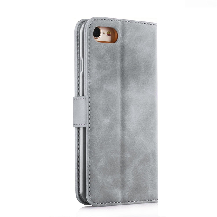 For iPhone 7 / 8 Diaobaolee Pure Fresh Texture Horizontal Flip Leather Case, with Holder & Card Slot & Wallet & Photo Frame