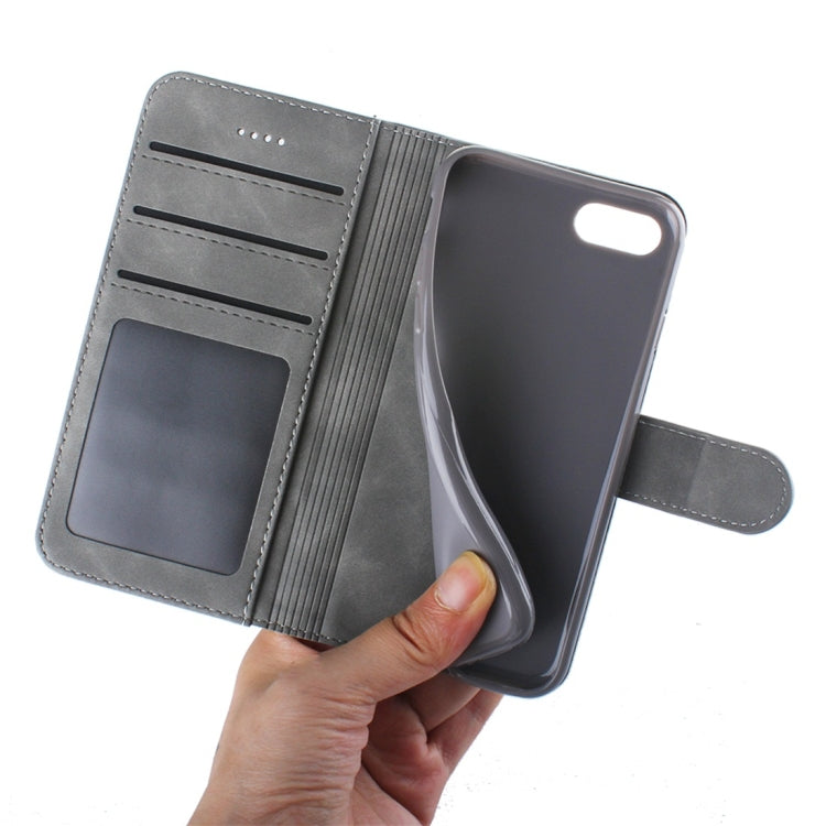 For iPhone 7 / 8 Diaobaolee Pure Fresh Texture Horizontal Flip Leather Case, with Holder & Card Slot & Wallet & Photo Frame