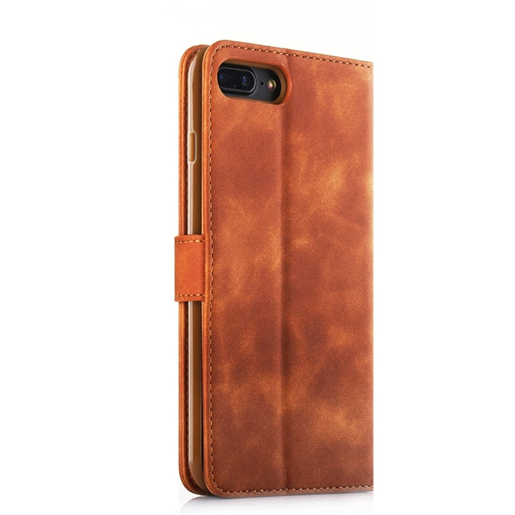 For iPhone 7 Plus / 8 Plus Diaobaolee Pure Fresh Texture Horizontal Flip Leather Case, with Holder & Card Slot & Wallet & Photo Frame