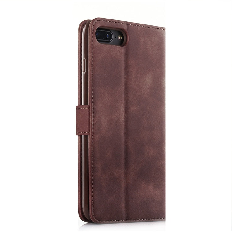 For iPhone 7 Plus / 8 Plus Diaobaolee Pure Fresh Texture Horizontal Flip Leather Case, with Holder & Card Slot & Wallet & Photo Frame