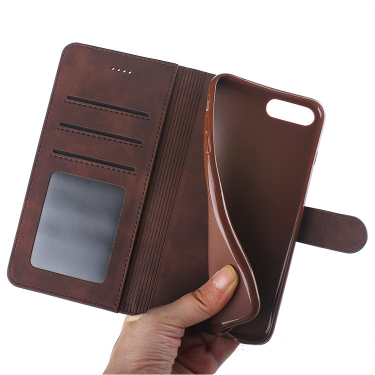 For iPhone 7 Plus / 8 Plus Diaobaolee Pure Fresh Texture Horizontal Flip Leather Case, with Holder & Card Slot & Wallet & Photo Frame