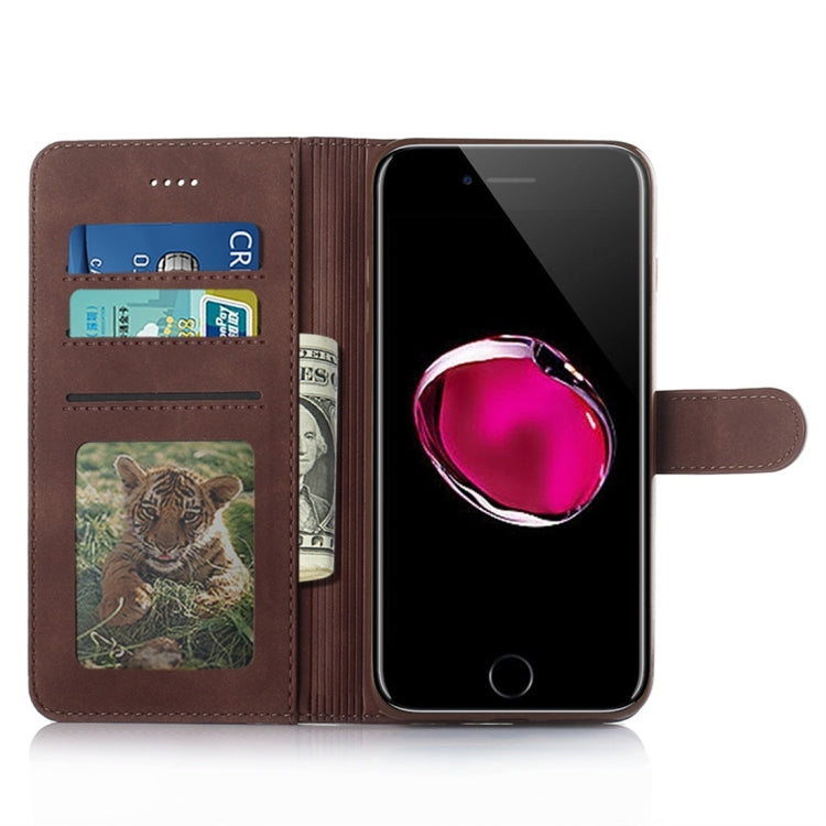 For iPhone 7 Plus / 8 Plus Diaobaolee Pure Fresh Texture Horizontal Flip Leather Case, with Holder & Card Slot & Wallet & Photo Frame