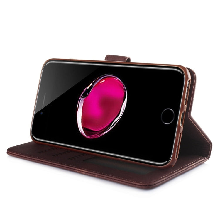 For iPhone 7 Plus / 8 Plus Diaobaolee Pure Fresh Texture Horizontal Flip Leather Case, with Holder & Card Slot & Wallet & Photo Frame