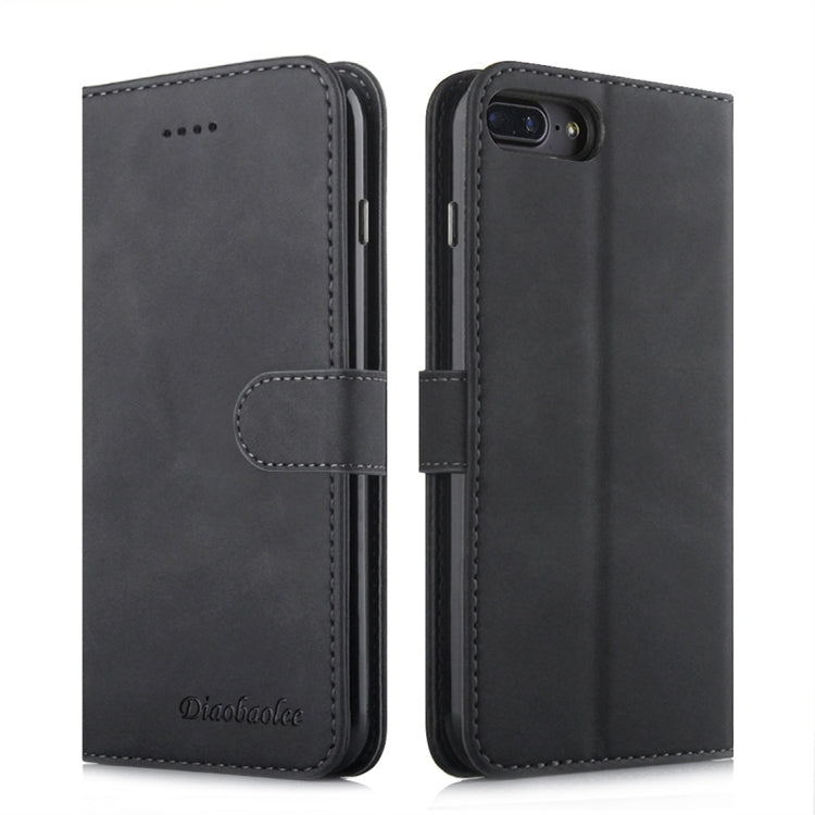 For iPhone 7 Plus / 8 Plus Diaobaolee Pure Fresh Texture Horizontal Flip Leather Case, with Holder & Card Slot & Wallet & Photo Frame